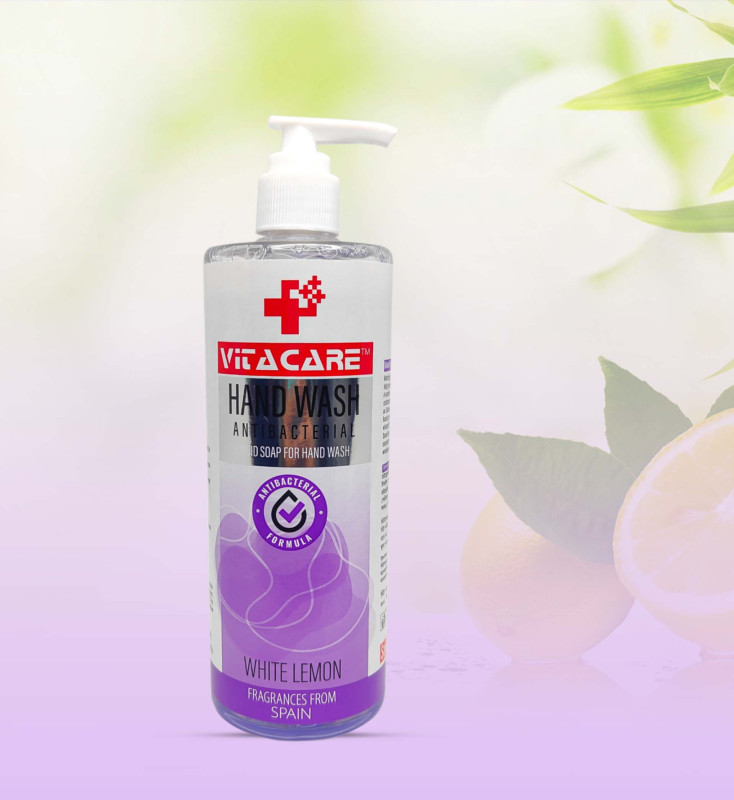VITA Care Liquid Hand Wash Premium Grade White Lemon 400 ml PET Bottle